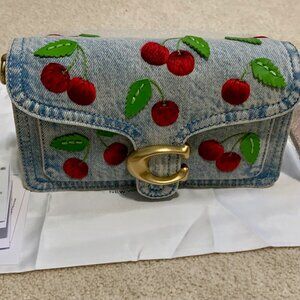 Coach Denim Tabby 20 with Cherries NWT